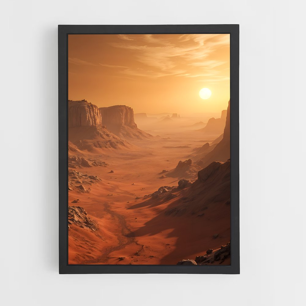 Poster Oasis Martienne – affiche Système solaire (vue 2)